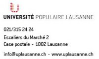 Université populaire, cours à Echallens Université populaire, cours à Echallens