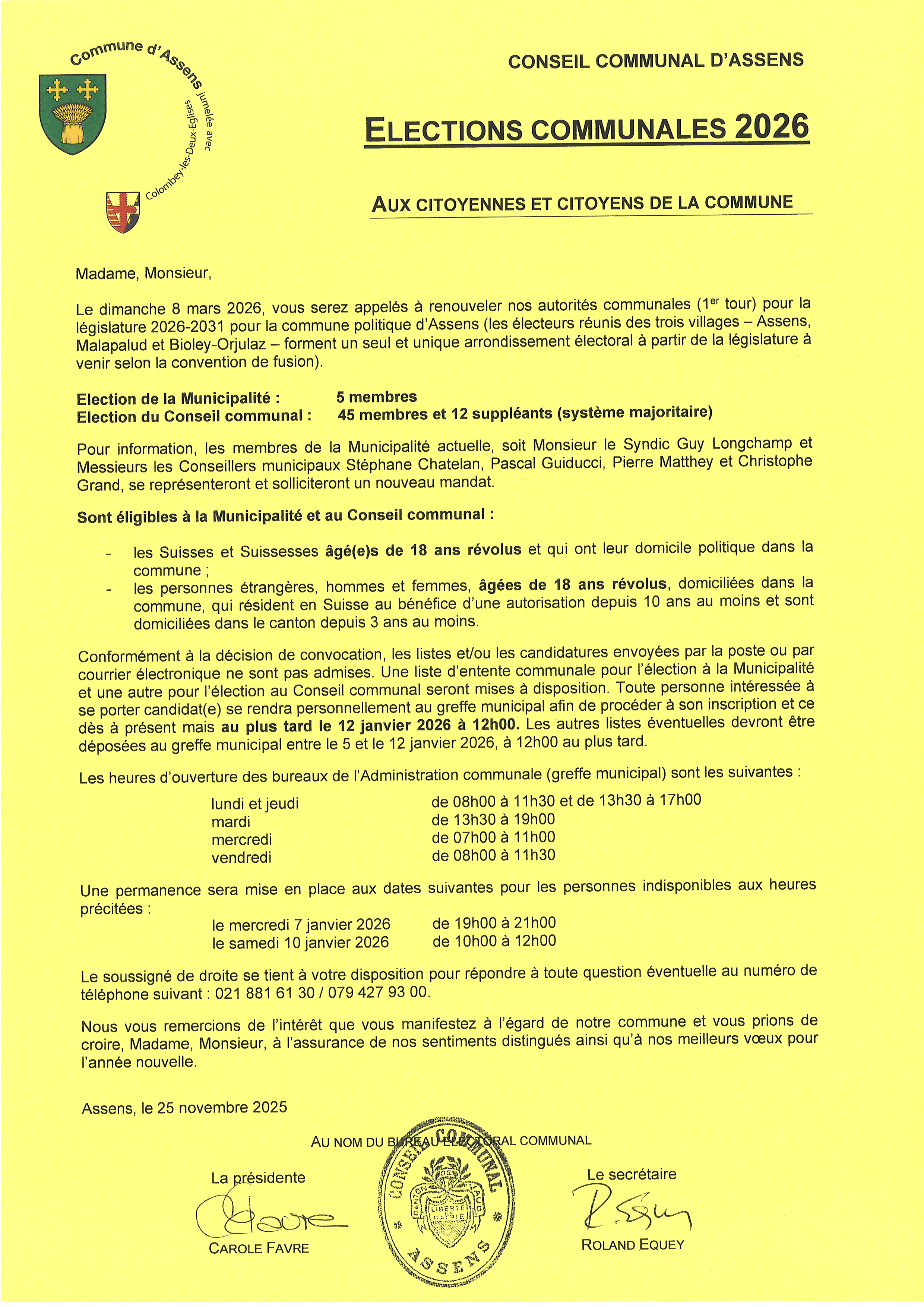 Elections communales 2026